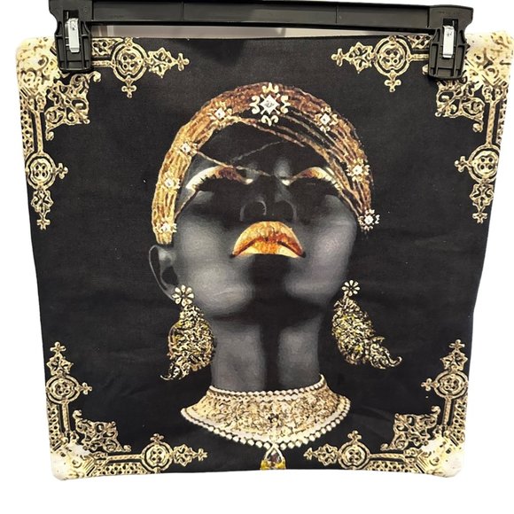Unbranded 1 Pillowcase Cover Black Women Art African Handmade Zip Closure Home D - Picture 1 of 7